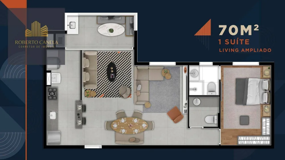 Apartamento, 2 quartos, 70 m² - Foto 3