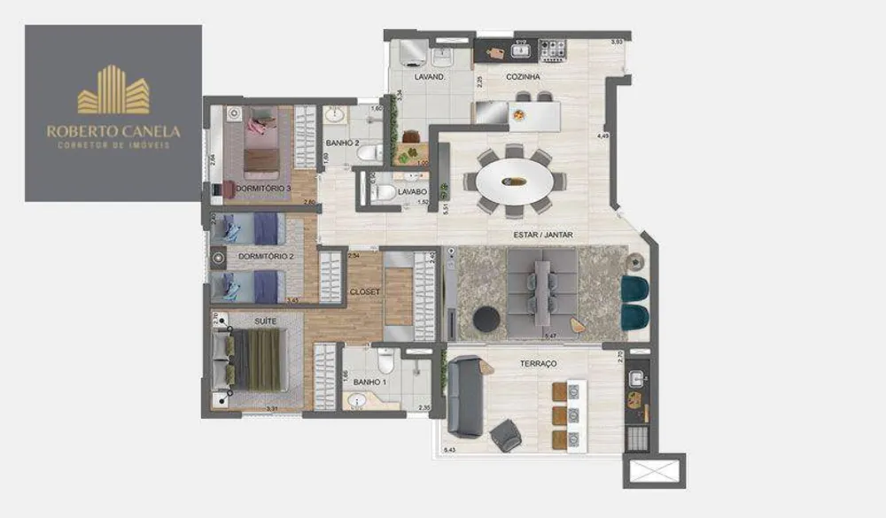 Apartamento, 3 quartos, 112 m² - Foto 4
