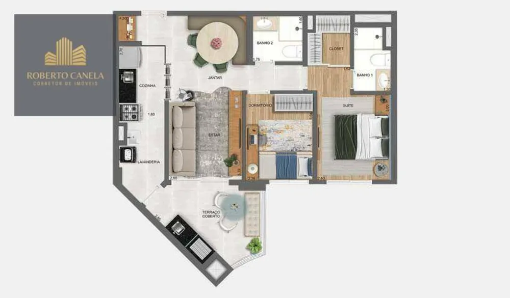 Apartamento, 2 quartos, 70 m² - Foto 2