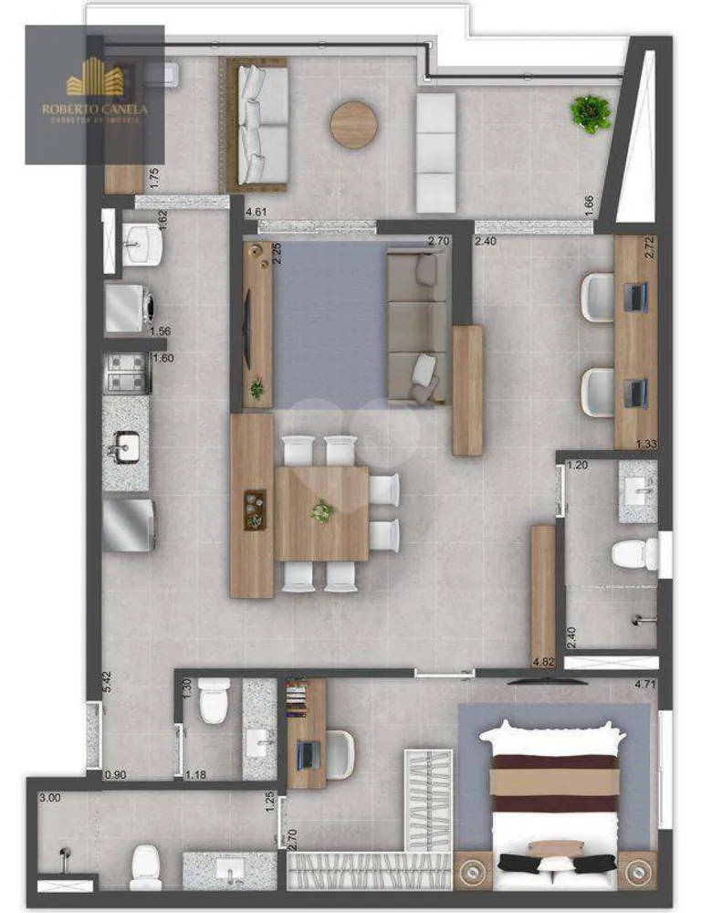 Apartamento, 2 quartos, 78 m² - Foto 1