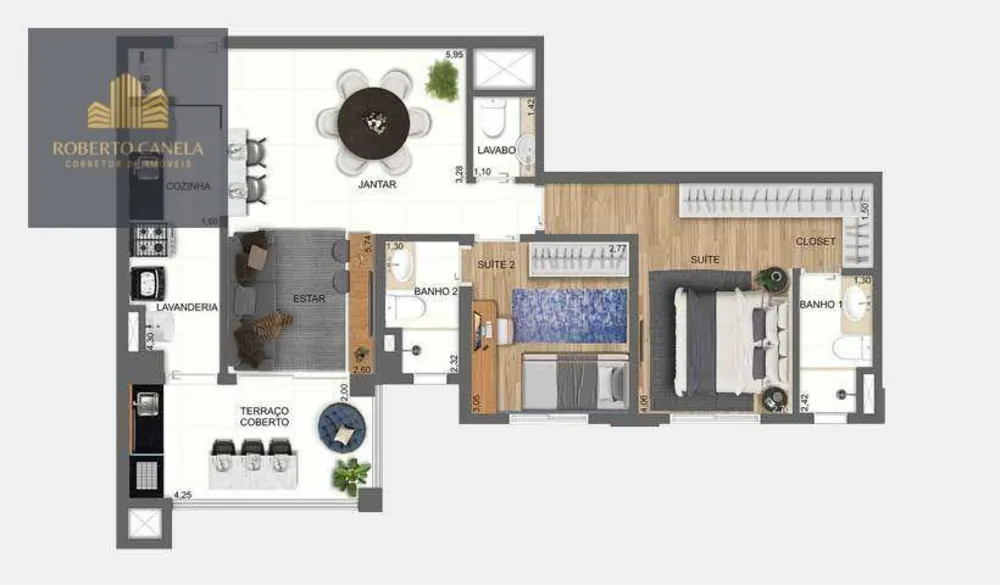 Apartamento, 2 quartos, 80 m² - Foto 3