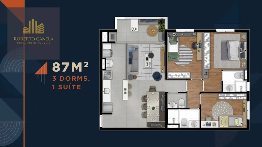Apartamento, 3 quartos, 87 m² - Foto 4