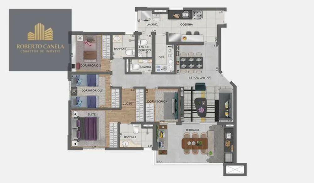 Apartamento, 3 quartos, 112 m² - Foto 3