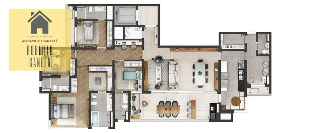 Apartamento, 4 quartos, 228 m² - Foto 3