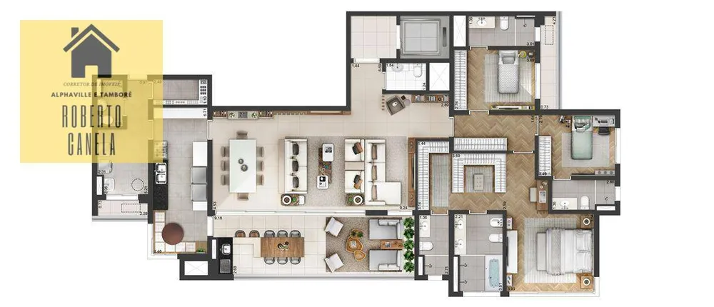 Apartamento, 4 quartos, 228 m² - Foto 4