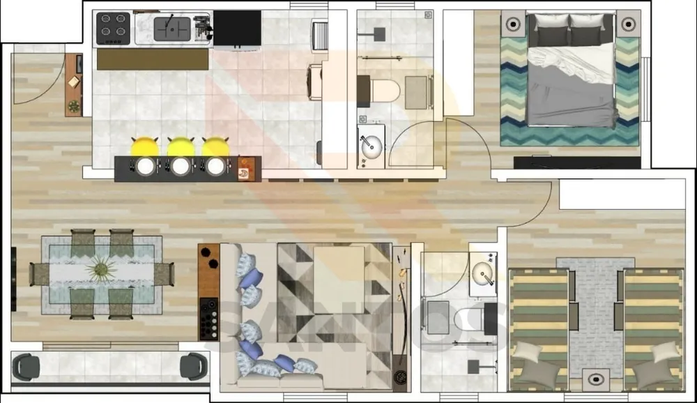 Apartamento, 2 quartos, 1 m² - Foto 2