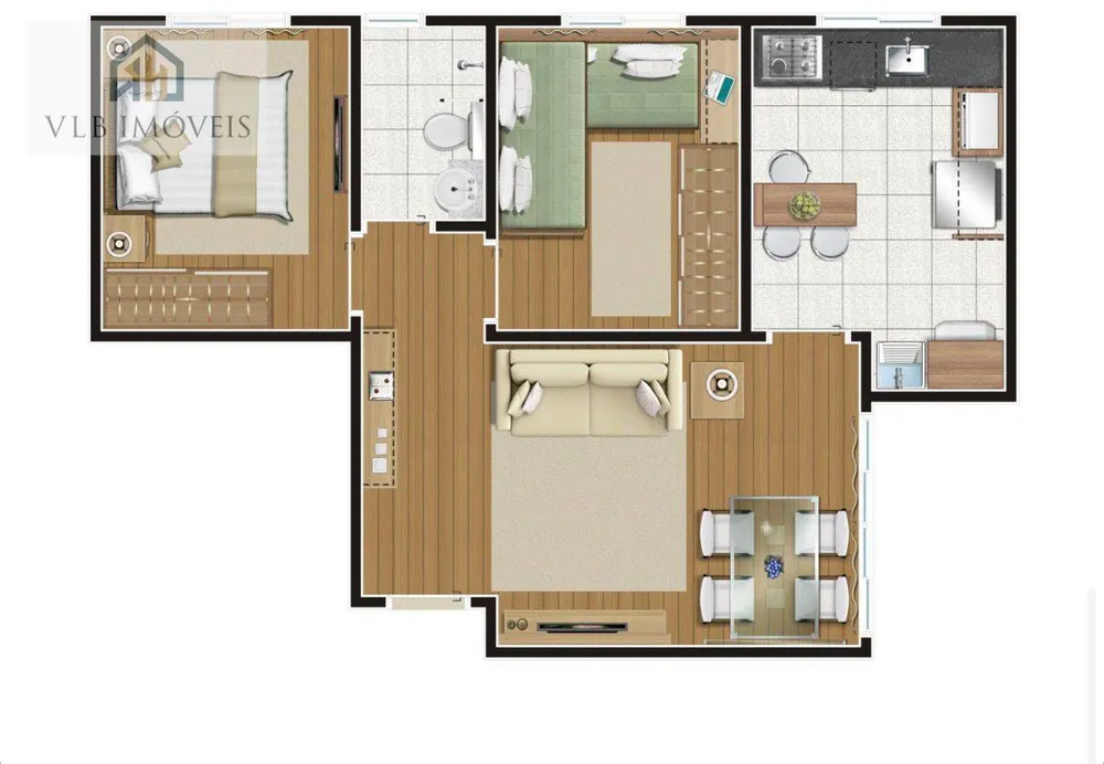 Apartamento, 2 quartos, 46 m² - Foto 4
