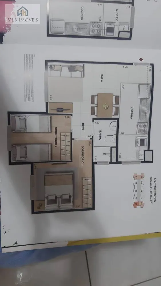 Apartamento, 2 quartos, 34 m² - Foto 1