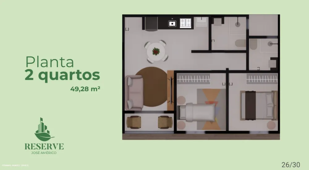 Apartamento, 2 quartos, 49 m² - Foto 7