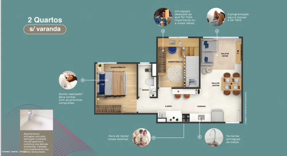 Apartamento, 2 quartos, 39 m² - Foto 11
