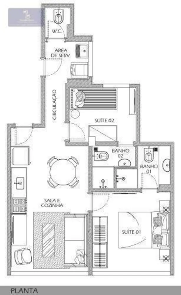 Apartamento, 2 quartos, 50 m² - Foto 12