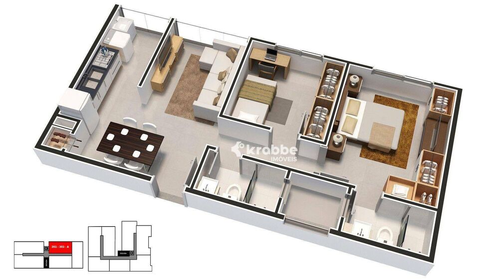 Apartamento à venda com 3 quartos, 78m² - Foto 5
