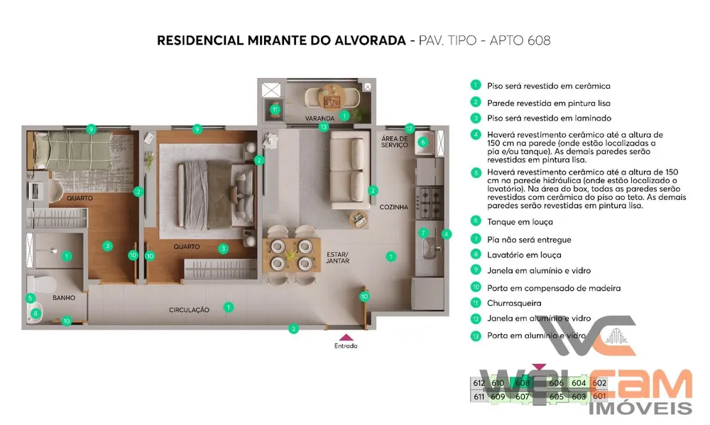 Apartamento, 2 quartos, 44 m² - Foto 10