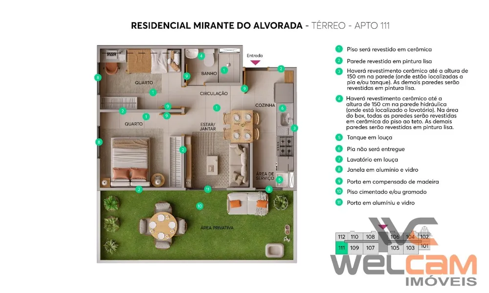 Apartamento, 2 quartos, 44 m² - Foto 9