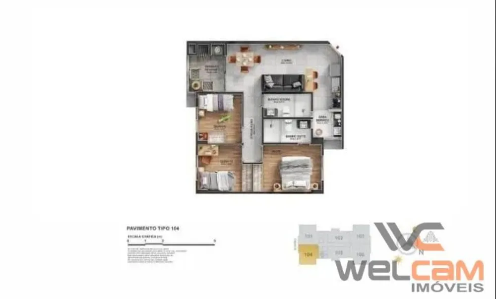 Apartamento, 2 quartos, 70 m² - Foto 9