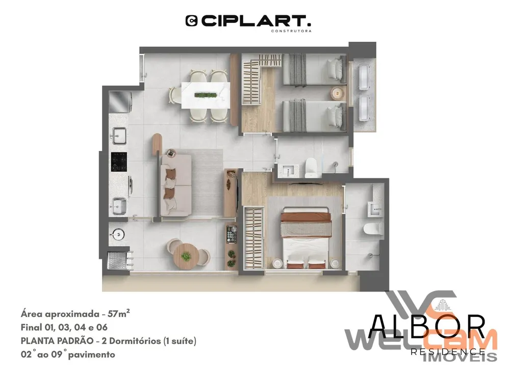 Apartamento, 2 quartos, 73 m² - Foto 3