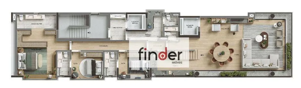 Apartamento, 3 quartos, 181 m² - Foto 3