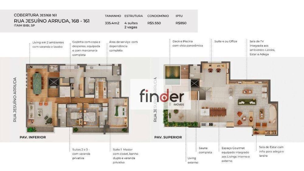 Cobertura, 4 quartos, 335 m² - Foto 12