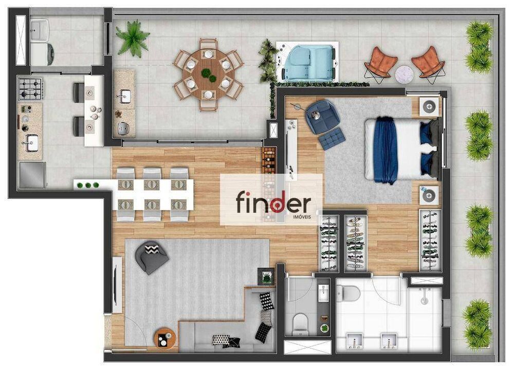 Apartamento, 3 quartos, 163 m² - Foto 1