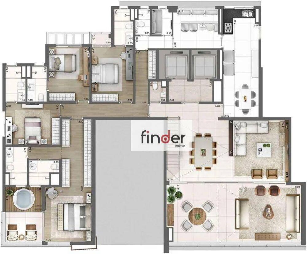 Apartamento, 4 quartos, 278 m² - Foto 16