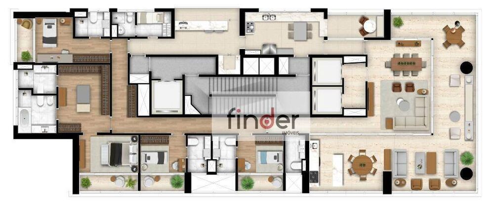 Apartamento à venda com 4 quartos, 340m² - Foto 4