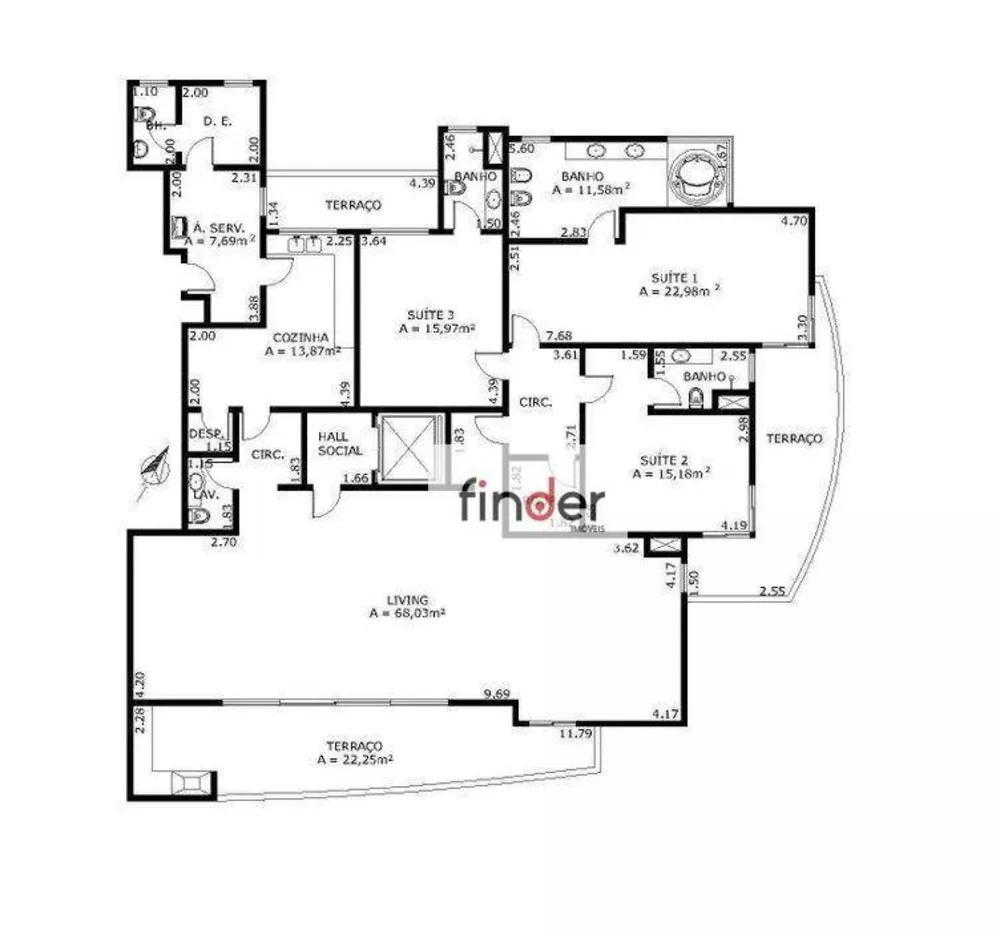 Apartamento, 3 quartos, 262 m² - Foto 54