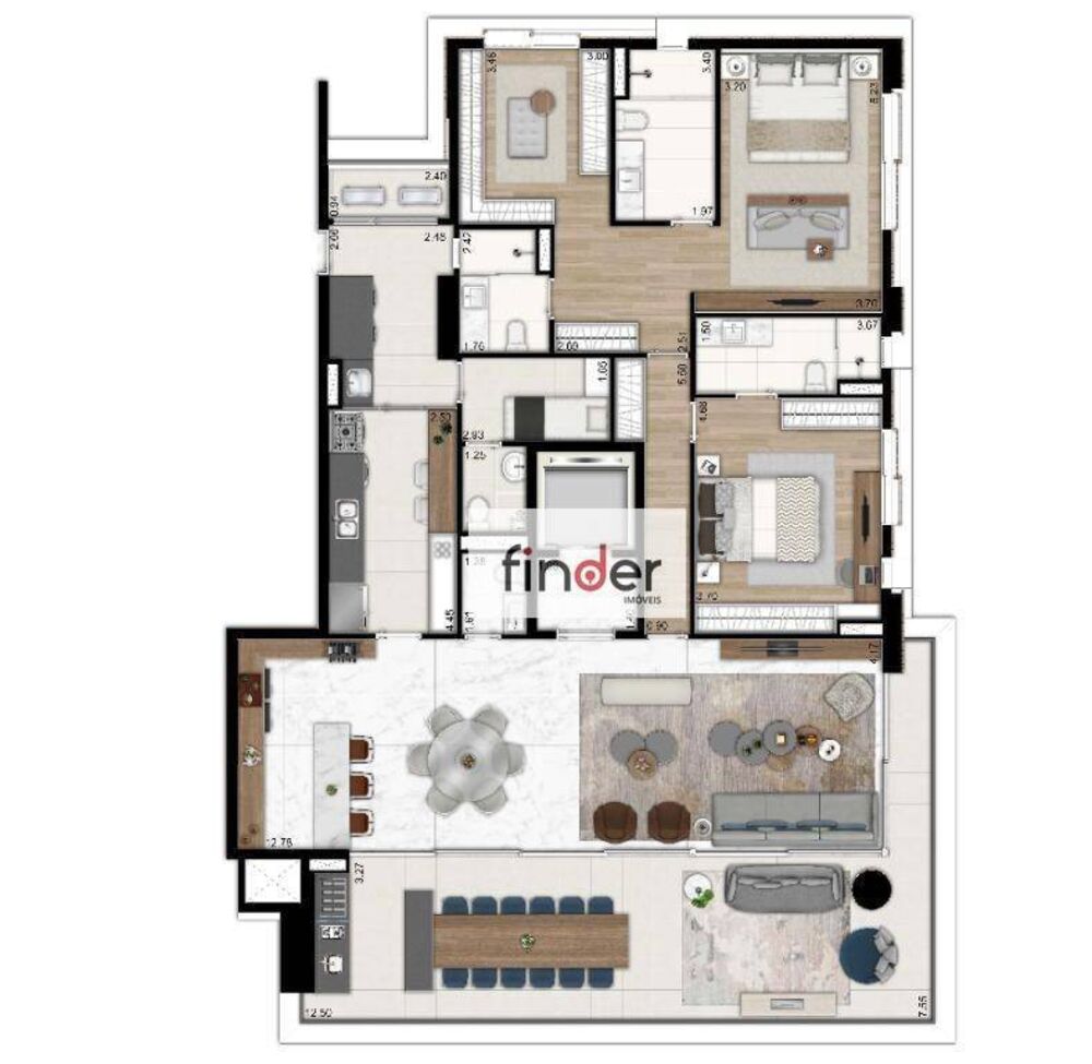 Apartamento, 2 quartos, 186 m² - Foto 5