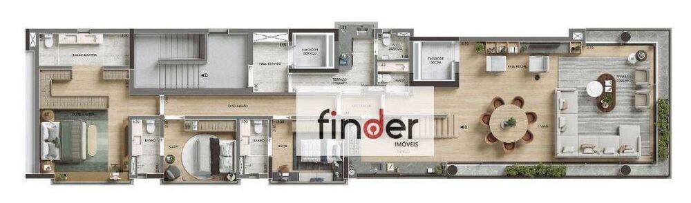 Cobertura à venda com 3 quartos, 376m² - Foto 7