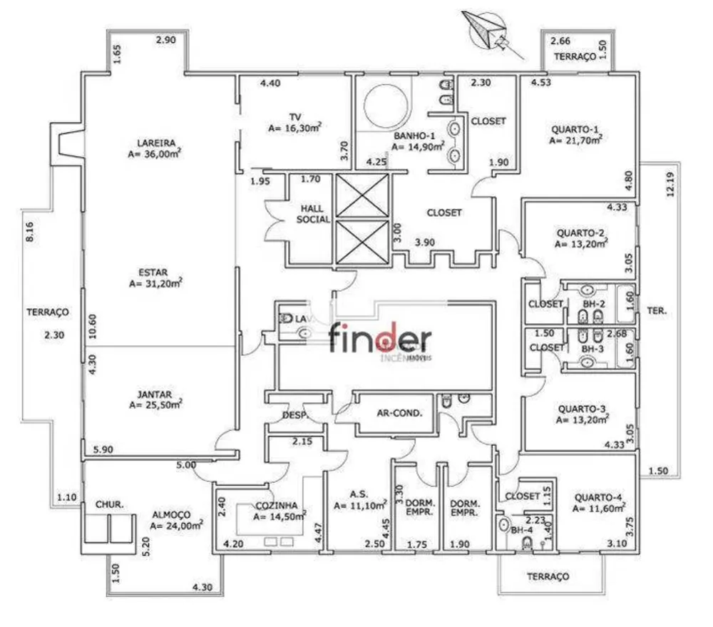 Apartamento, 4 quartos, 465 m² - Foto 3
