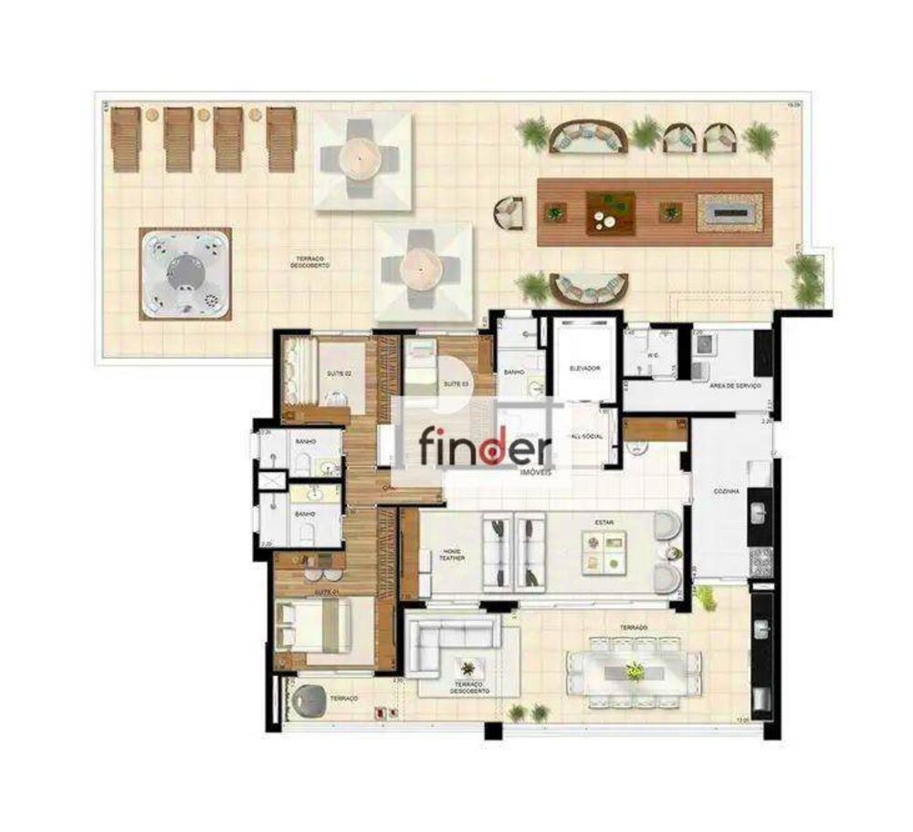 Apartamento, 3 quartos, 135 m² - Foto 4