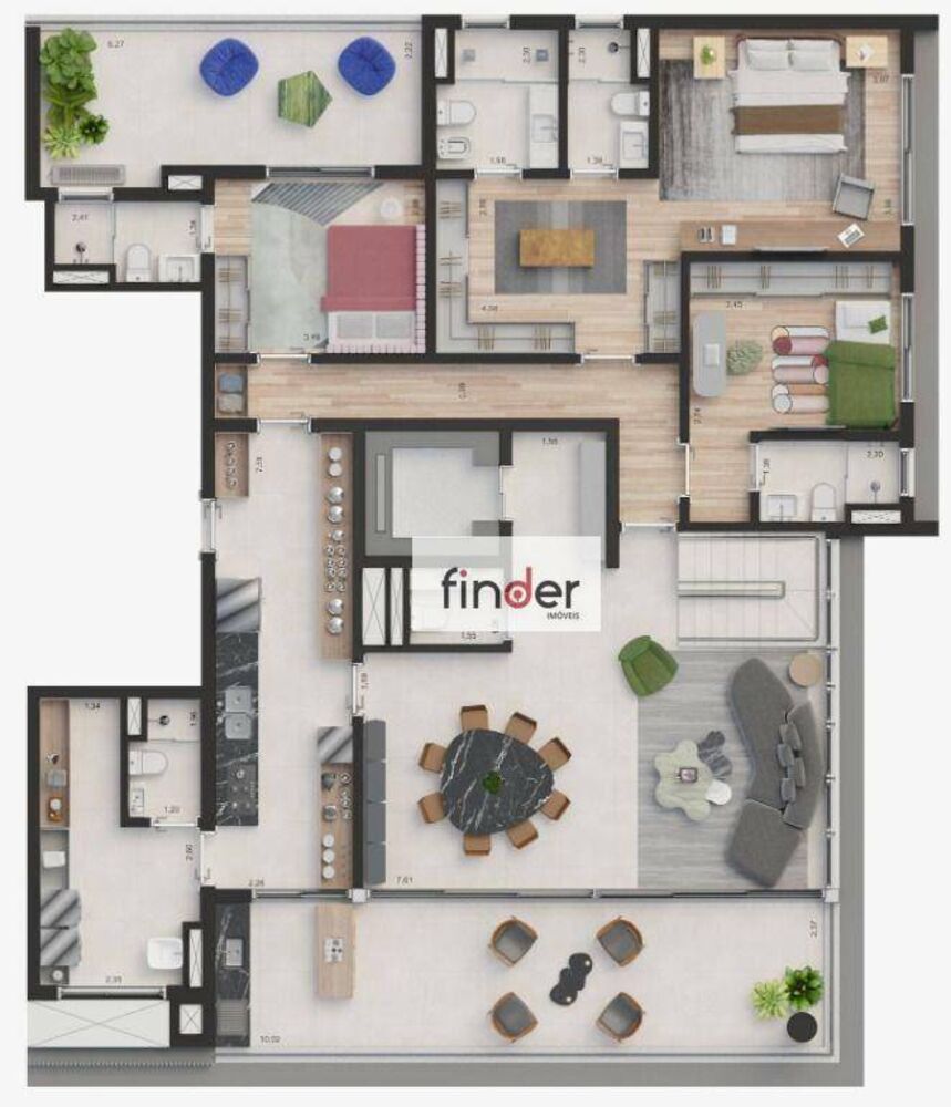 Apartamento, 3 quartos, 256 m² - Foto 15