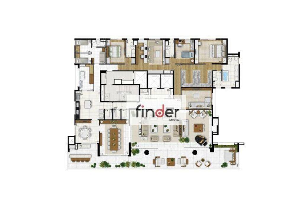 Cobertura, 5 quartos, 840 m² - Foto 11