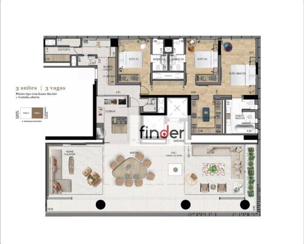 Apartamento, 3 quartos, 232 m² - Foto 4