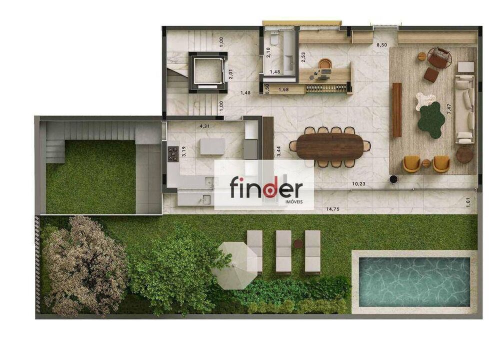 Casa de Condomínio, 4 quartos - Foto 1