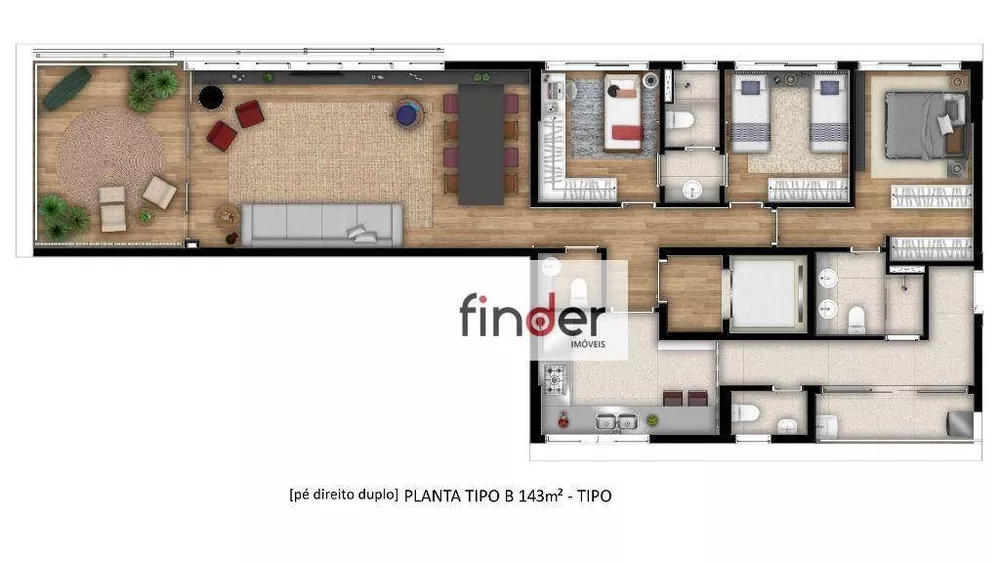 Apartamento, 2 quartos, 145 m² - Foto 11