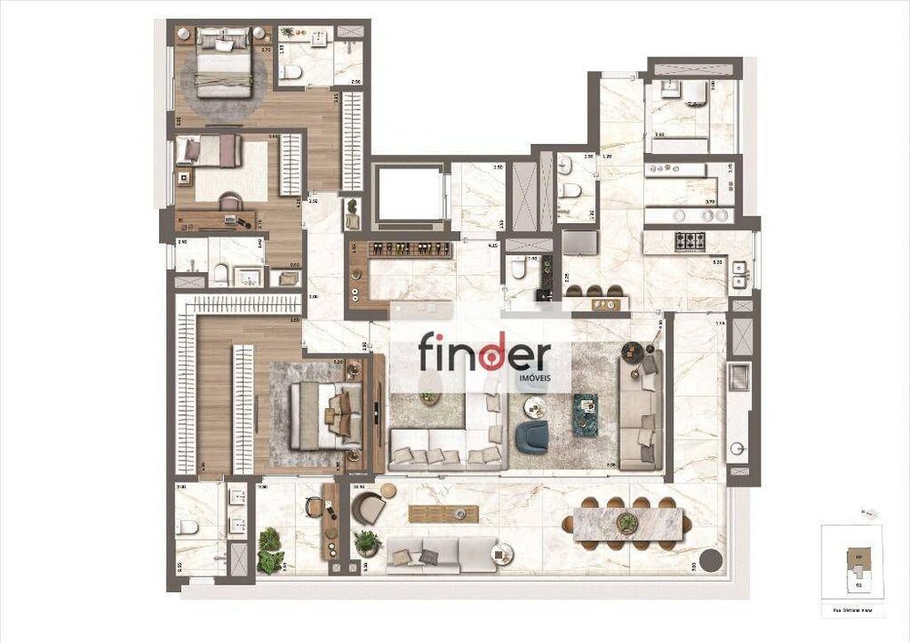 Apartamento, 4 quartos, 213 m² - Foto 8