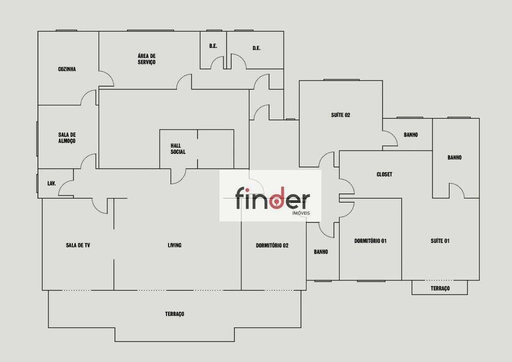 Apartamento, 3 quartos, 221 m² - Foto 2