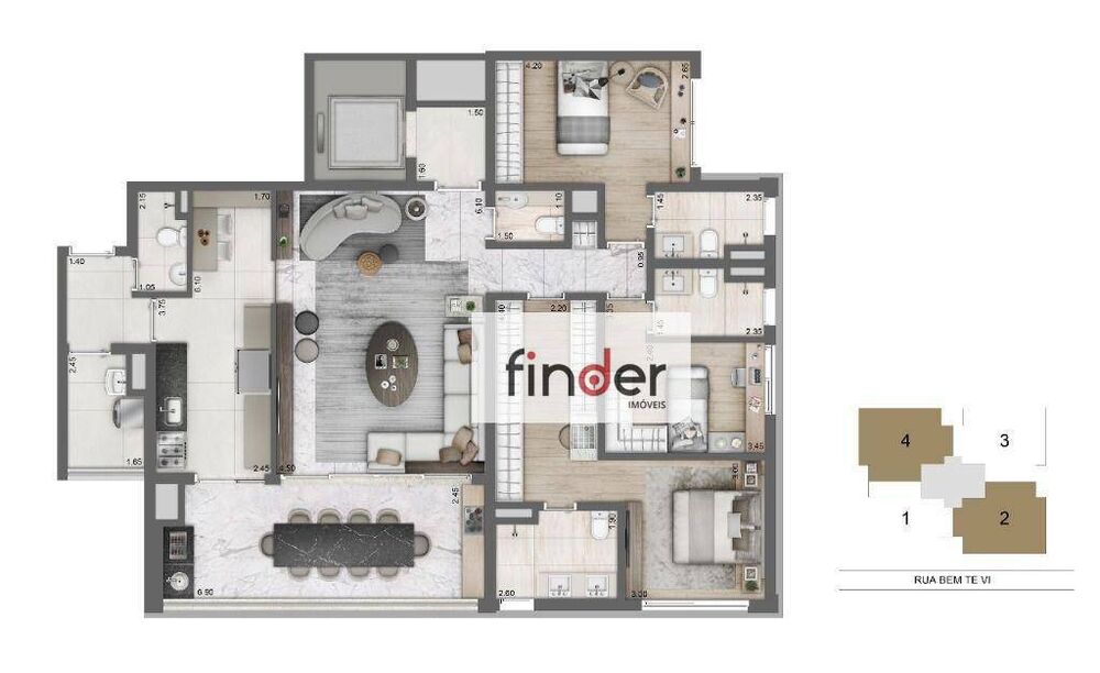 Apartamento, 3 quartos, 149 m² - Foto 9
