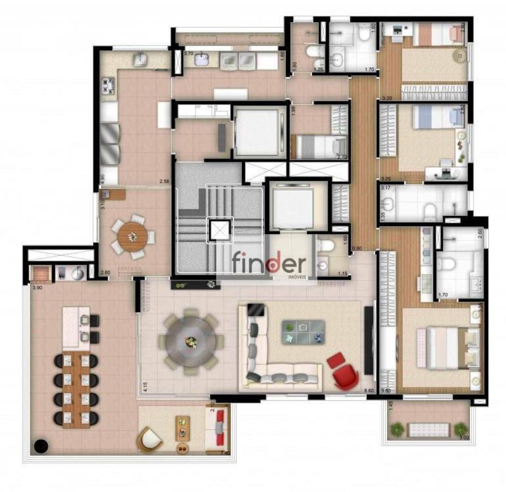 Apartamento, 3 quartos, 202 m² - Foto 8