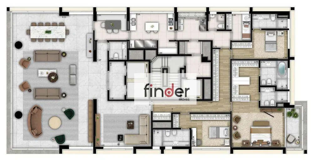 Apartamento, 3 quartos, 352 m² - Foto 4