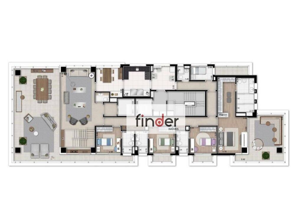 Cobertura, 4 quartos, 672 m² - Foto 5