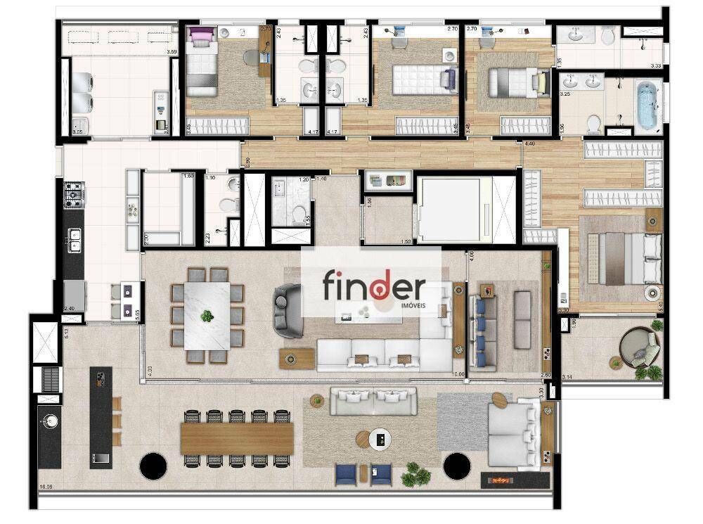 Apartamento, 4 quartos, 271 m² - Foto 4
