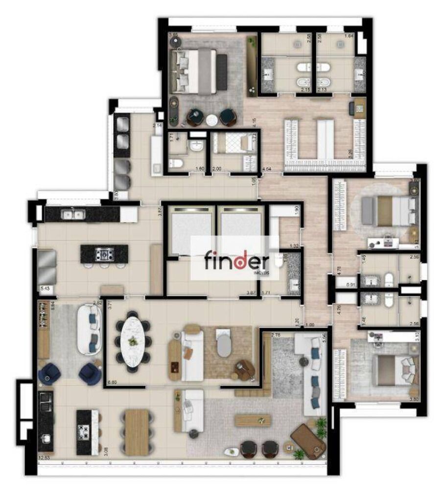 Apartamento, 3 quartos, 277 m² - Foto 12