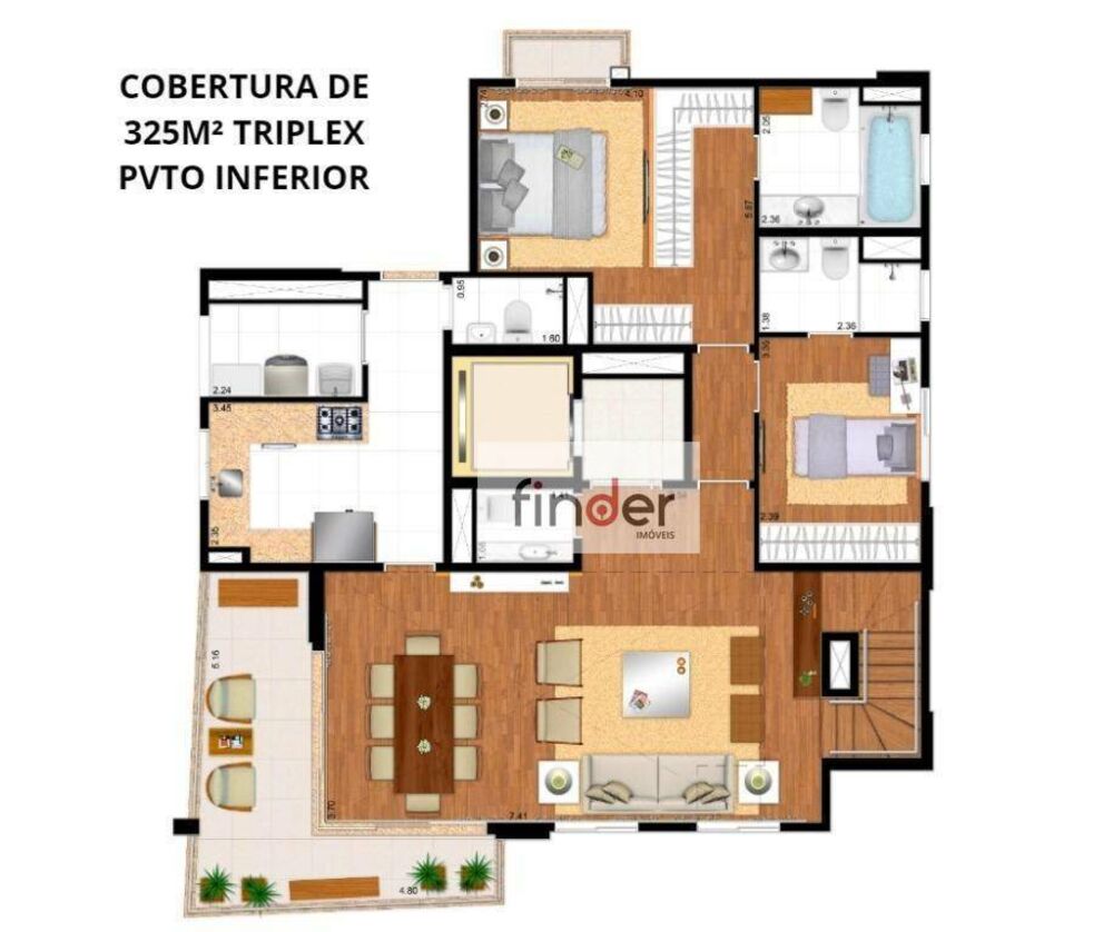 Cobertura, 4 quartos, 325 m² - Foto 7
