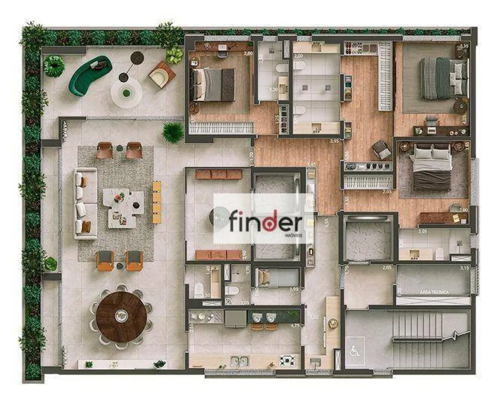 Apartamento, 3 quartos, 262 m² - Foto 3