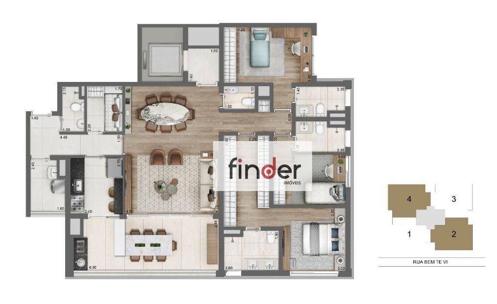 Apartamento, 3 quartos, 149 m² - Foto 16