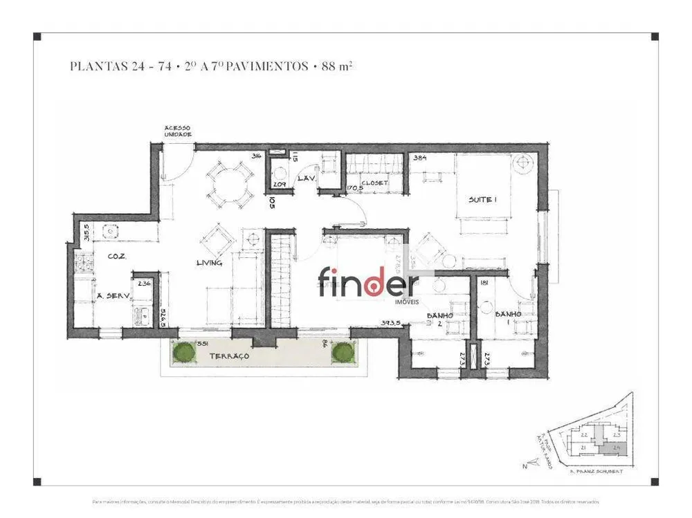 Apartamento, 1 quarto, 66 m² - Foto 3