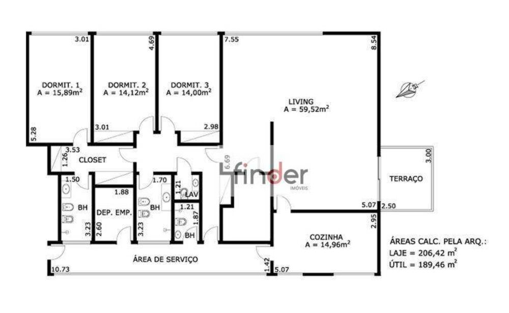 Apartamento, 3 quartos, 210 m² - Foto 7