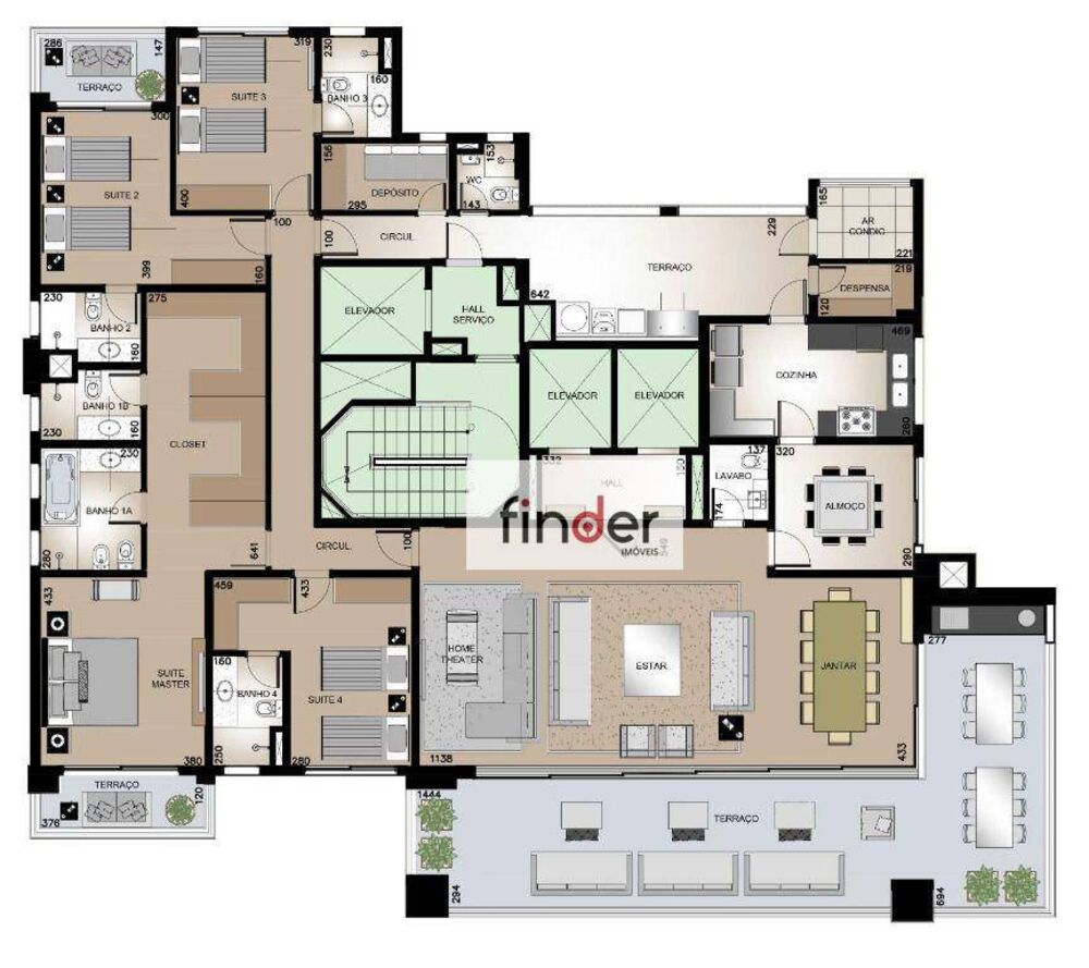 Apartamento, 4 quartos, 344 m² - Foto 14