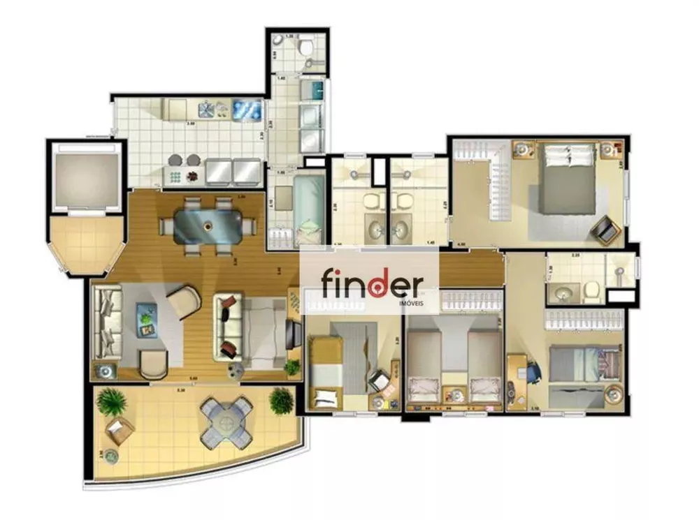 Apartamento, 4 quartos, 120 m² - Foto 59